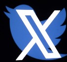 Picture on a black background, representing the Social Media �X� (formerly known as Twitter).